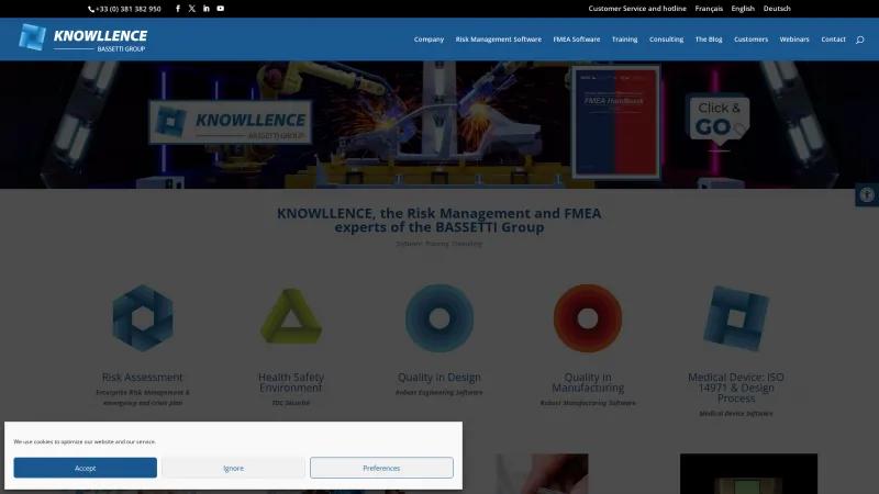 Homepage of Knowllence