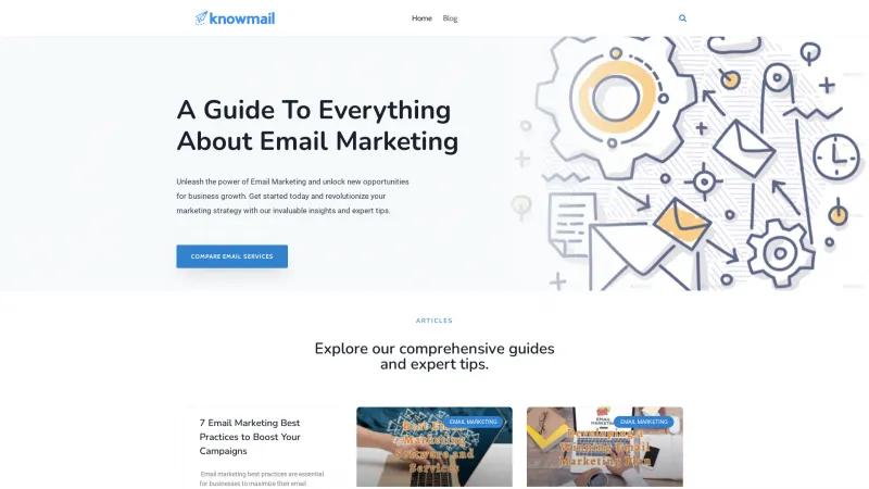 Homepage of Knowmail