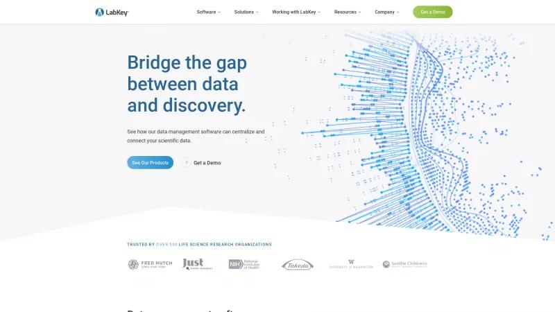 Homepage of LabKey