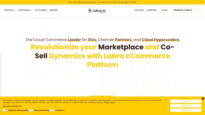 Homepage of Labra.io