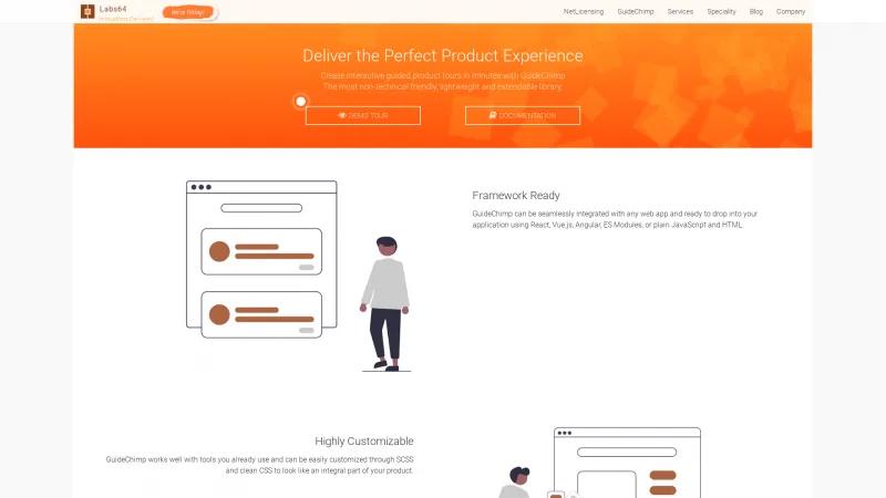 Homepage of GuideChimp