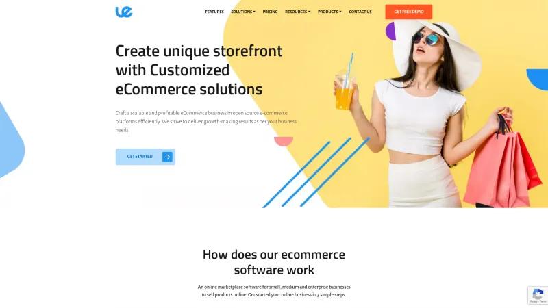 Homepage of Laravel Ecommerce