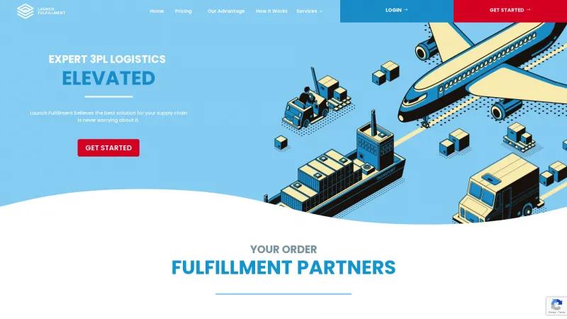 Homepage of Launch Fulfillment