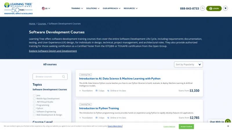 Homepage of Learning Tree