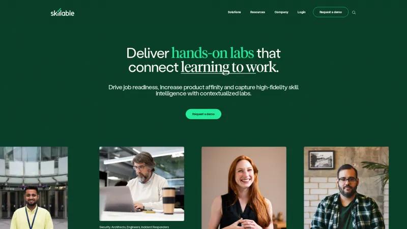 Homepage of Lab on Demand