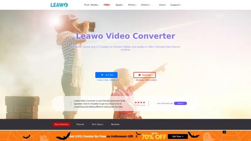 Homepage of Leawo Video Converter