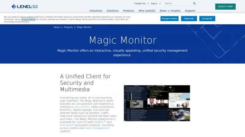 Homepage of Magic Monitor