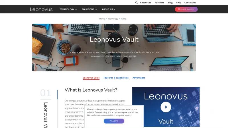 Homepage of Leonovus Vault