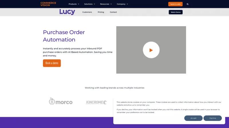 Homepage of Lucy