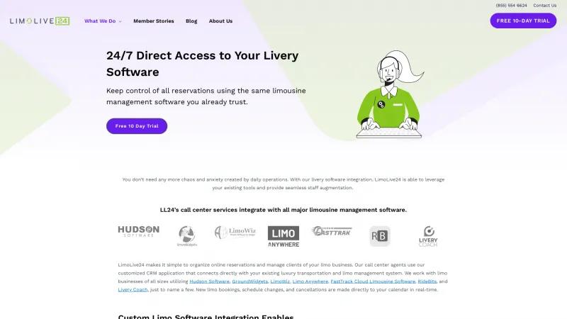 Homepage of LimoLive24