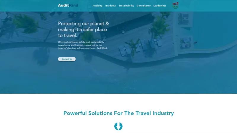 Homepage of AuditKind