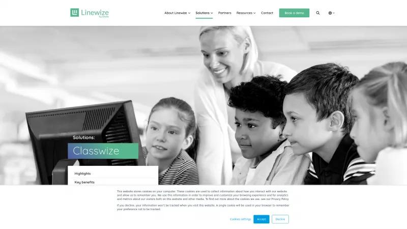 Homepage of Classwize