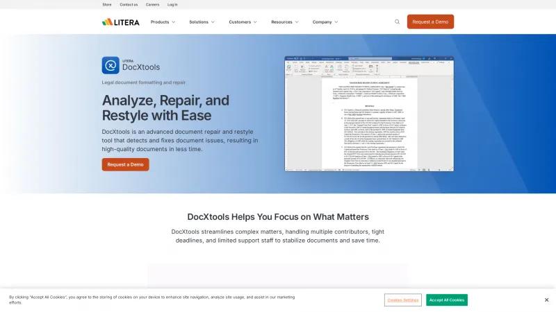 Homepage of DocXtools