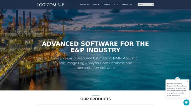 Homepage of Logicom E&P