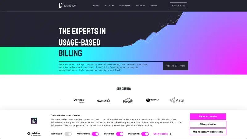 Homepage of LogiSense