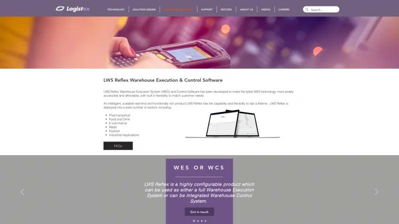 Homepage of LWS Reflex WMS