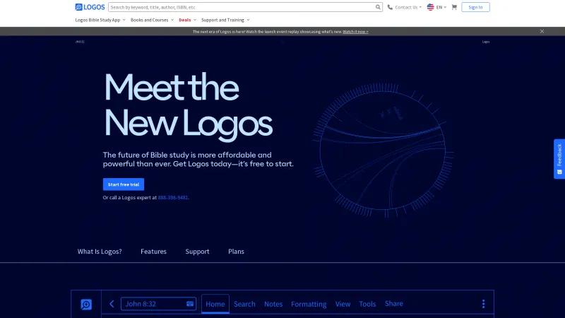 Homepage of Logos