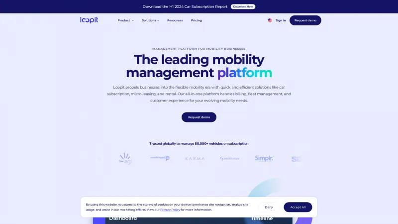 Homepage of Loopit