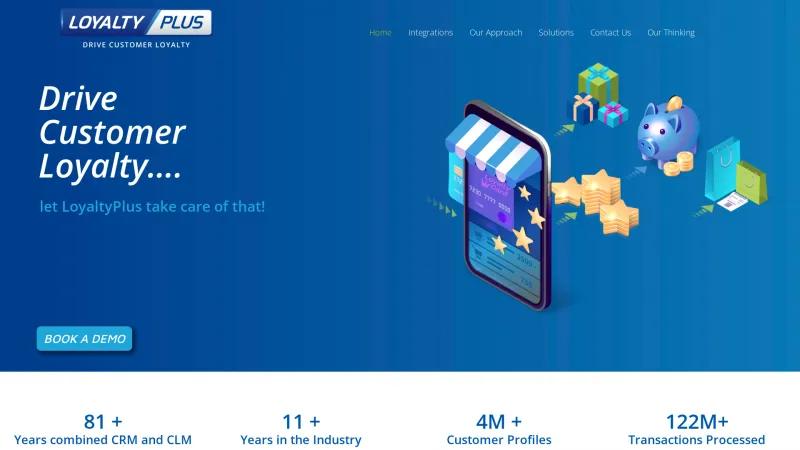 Homepage of LoyaltyPlus