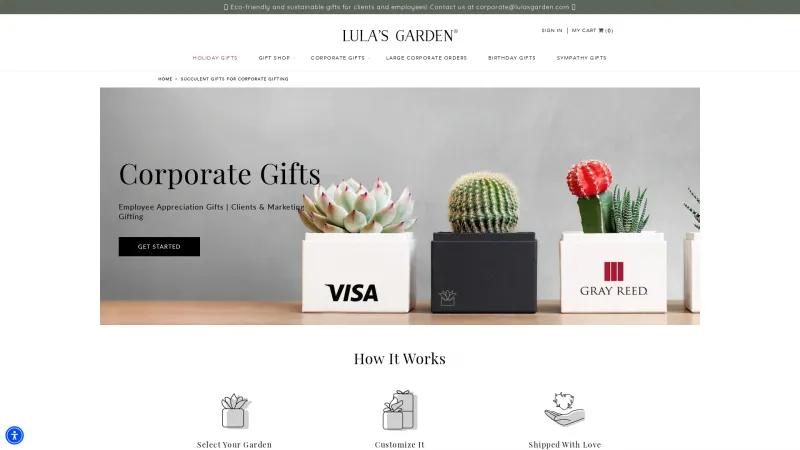 Homepage of Lula's Garden