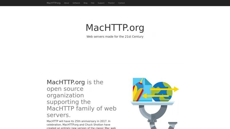 Homepage of MacHTTP-js