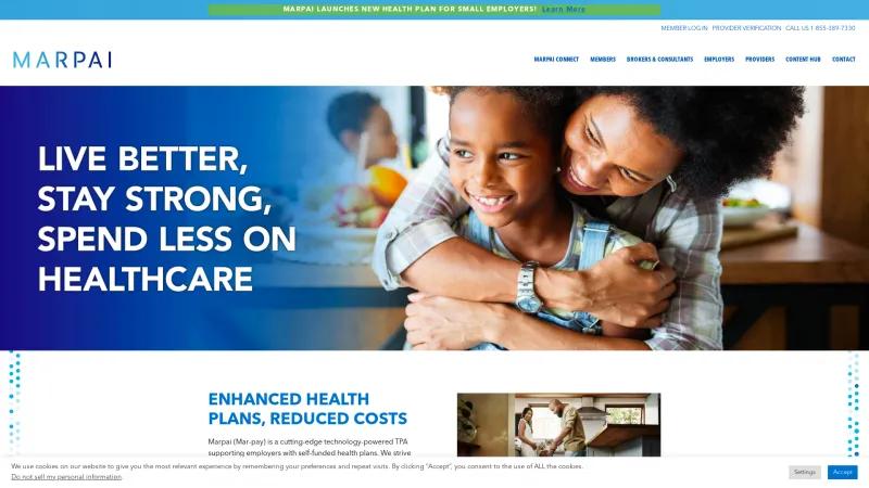 Homepage of Maestro Health