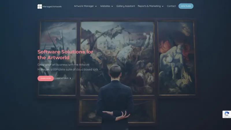 Homepage of Artwork Manager