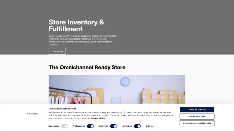 Homepage of Manhattan Active Inventory