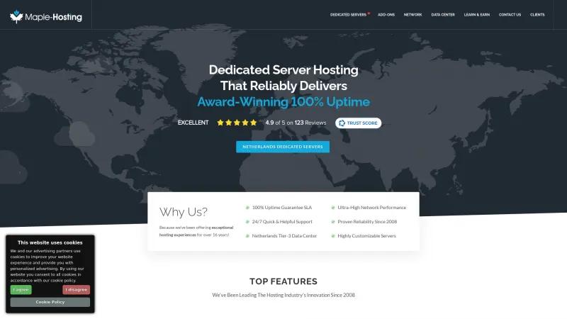 Homepage of Maple-Hosting