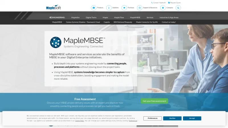 Homepage of MapleMBSE