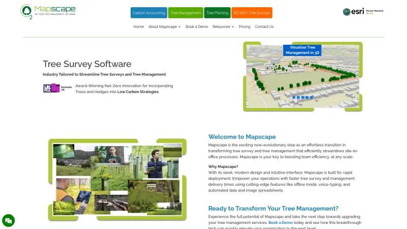 Homepage of Mapscape