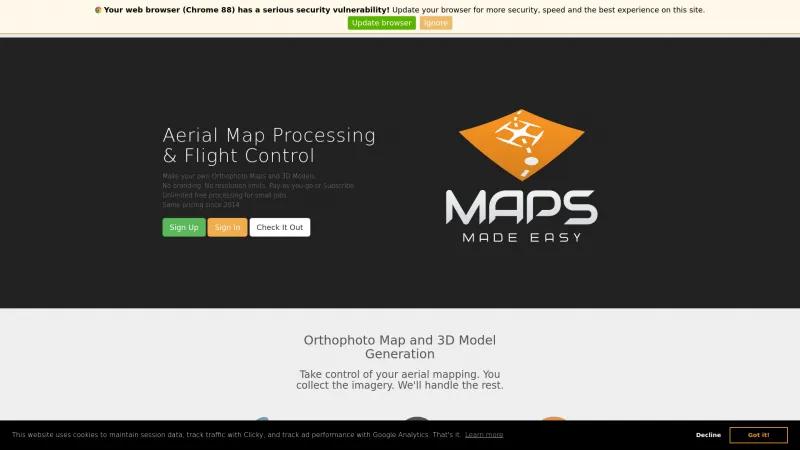 Homepage of Maps Made Easy