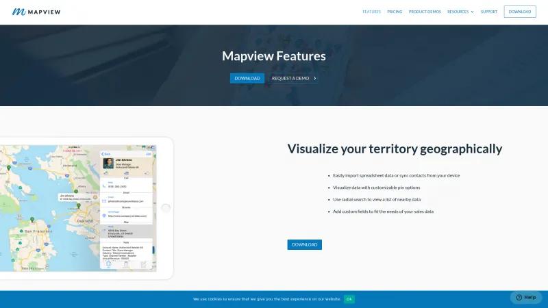 Homepage of Mapview