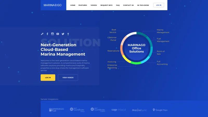 Homepage of MARINAGO