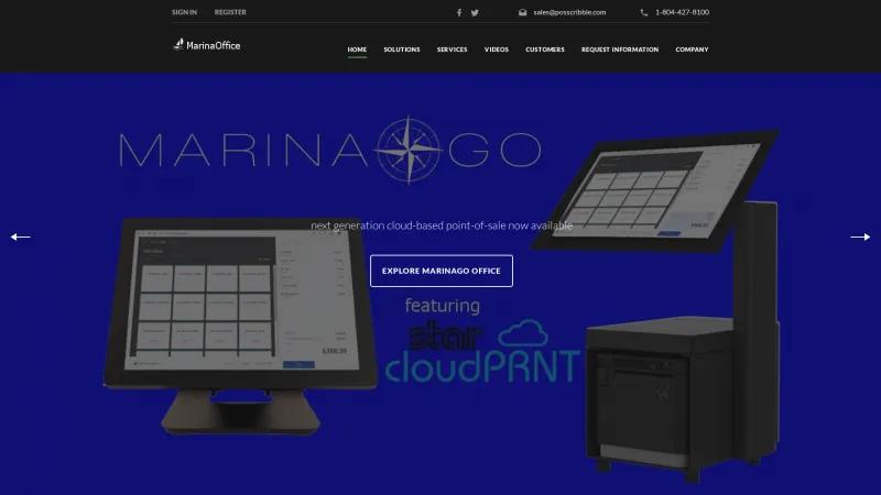 Homepage of MarinaOffice