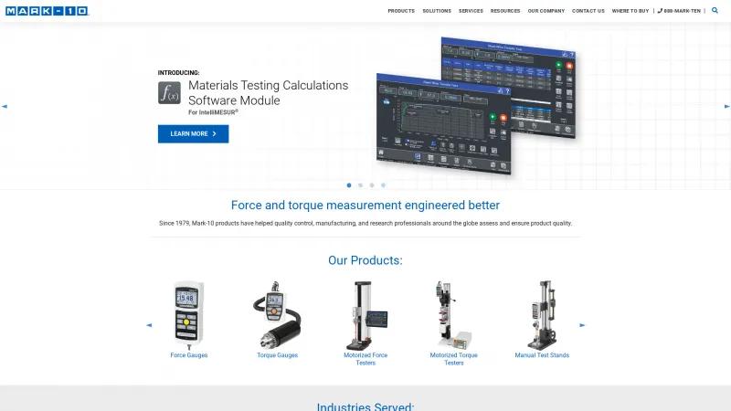 Homepage of MESURgauge