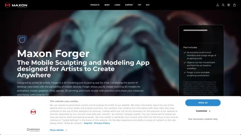 Homepage of Forger