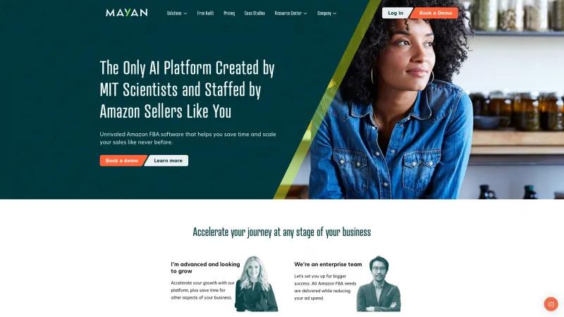 Homepage of Mayan