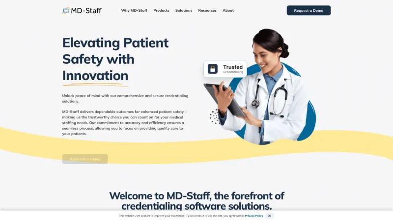 Homepage of MD-Staff