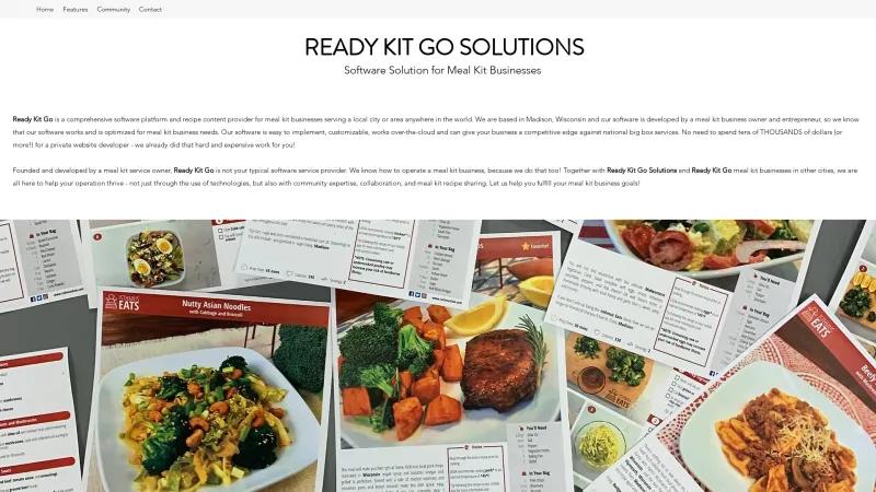 Homepage of Ready Kit Go