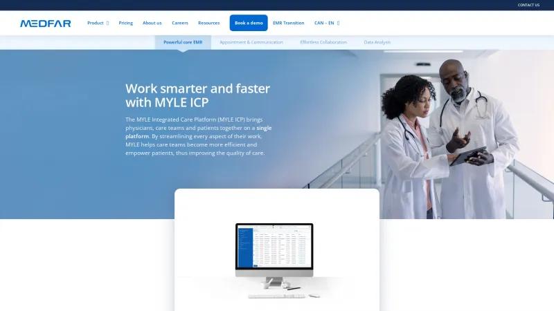 Homepage of MYLE