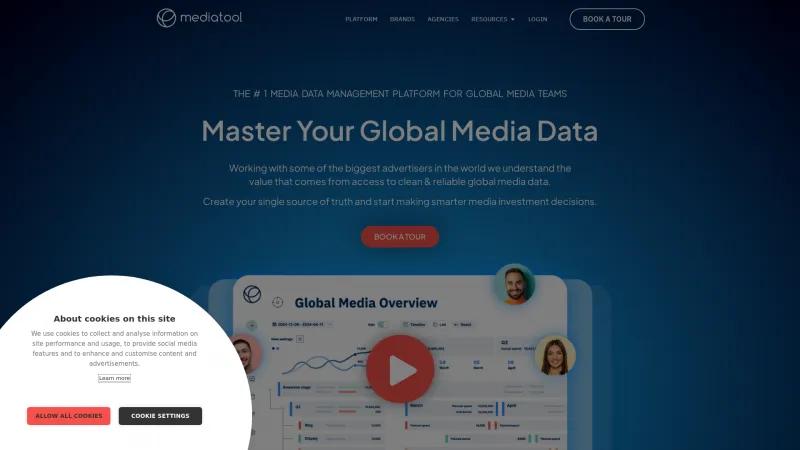 Homepage of Mediatool