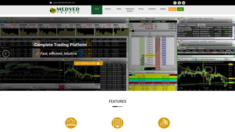 Homepage of Medved Trader