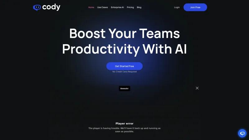 Homepage of Cody