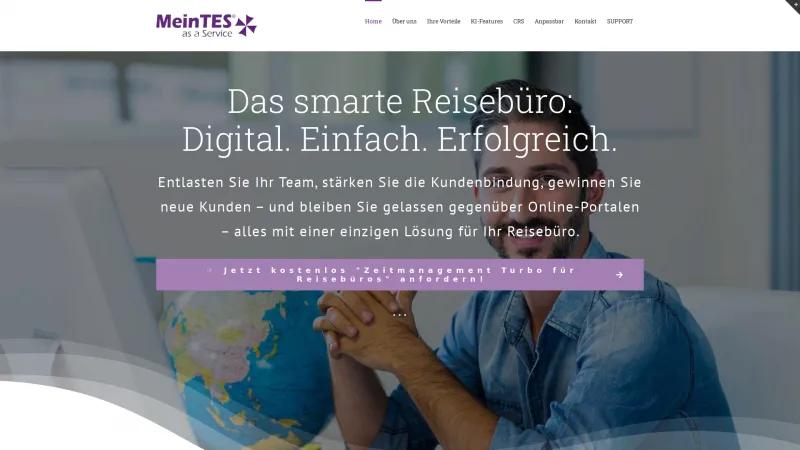 Homepage of MeinTES