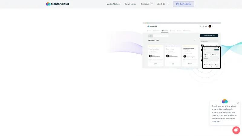 Homepage of MentorCloud