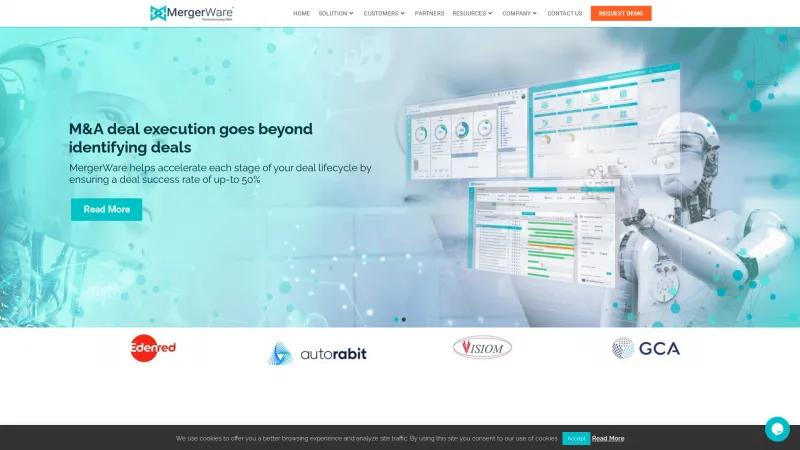 Homepage of MergerWare