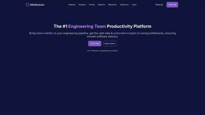 Homepage of Middleware