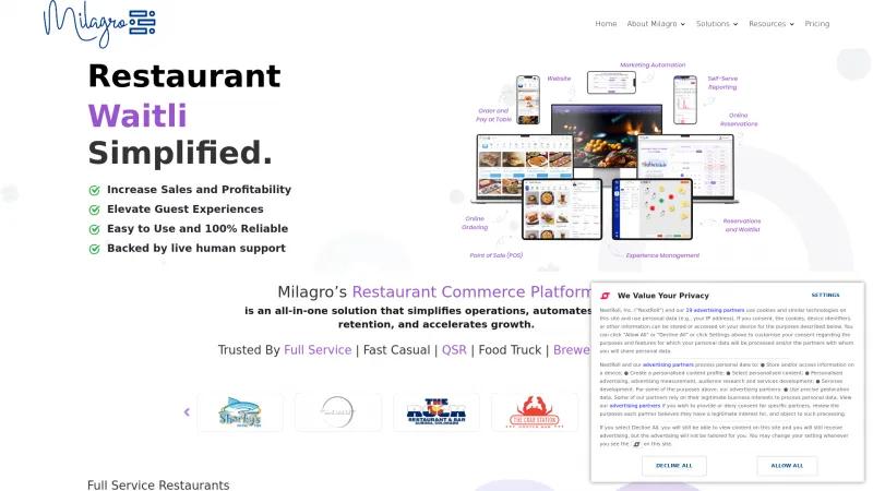 Homepage of SmartMENUS