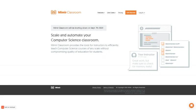 Homepage of Mimir Classroom